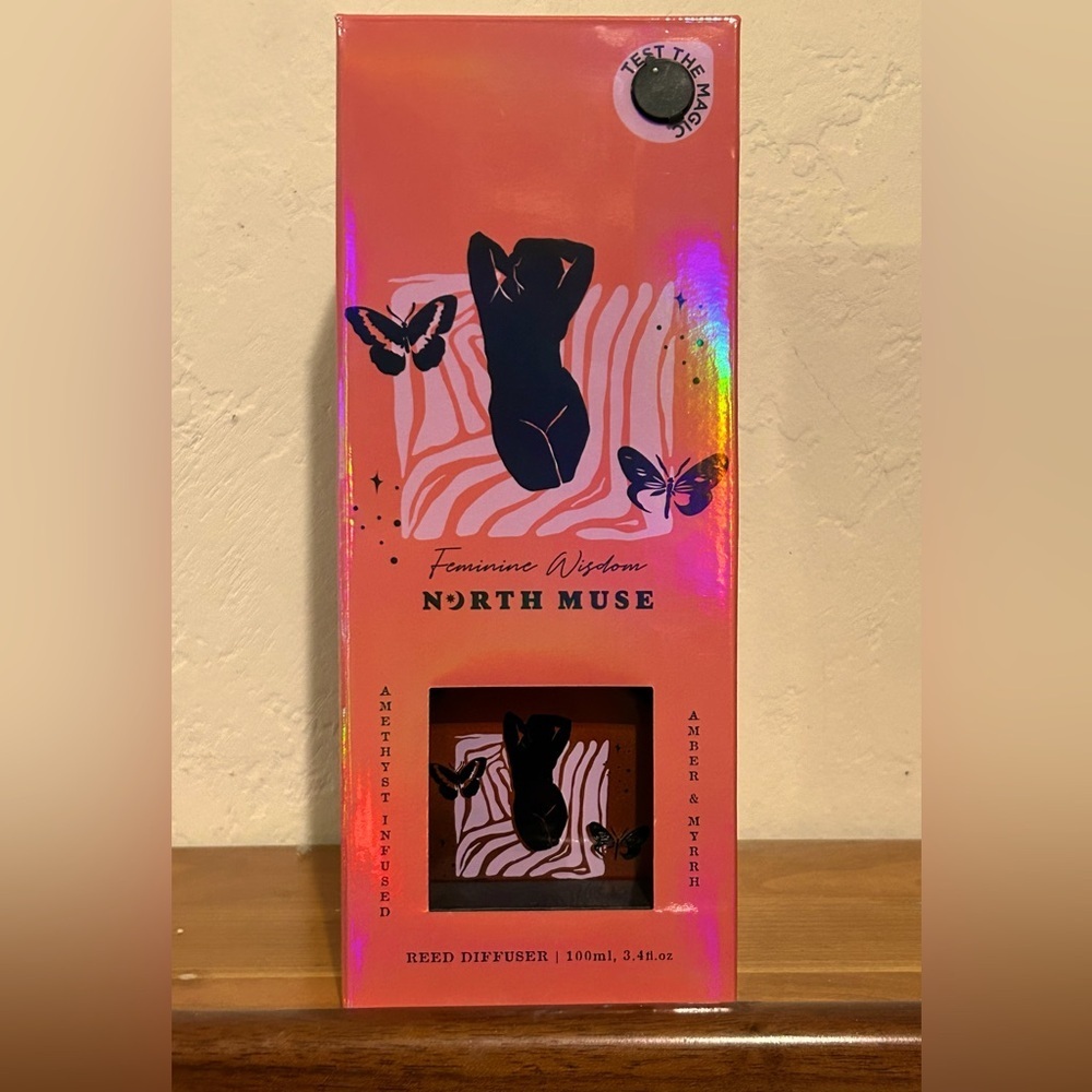 NWTS FEMININE WISDOM AMETHYST INFUSED AMBER & MYRRH REED DIFFUSER BY NORTH MUSE